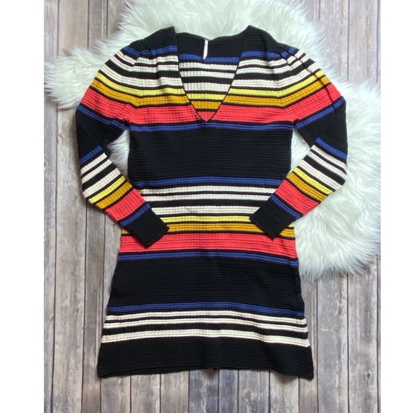 Free people gidget striped sweater dress - Picture 2 of 3